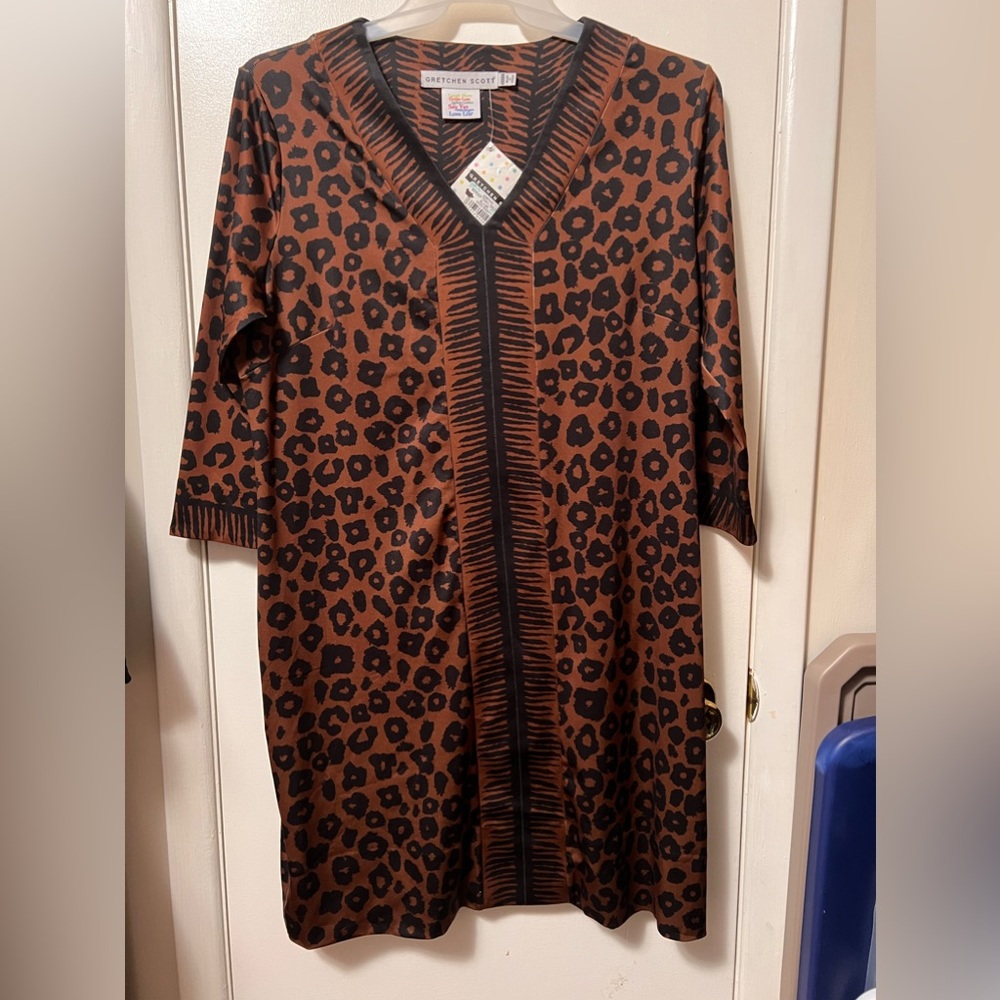 Gretchen Scott | Leopard Print Wildcat Jersey Bordertown Dress